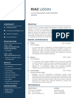 Riaz Uddin Professional CV Resume