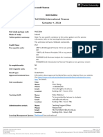 FNCE3004 International Finance Semester 1 2024 Miri Sarawak Campus INT