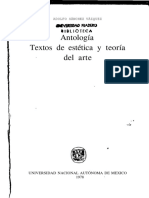 Antología, Textos de Estética y Teoría Del Arte Sanchez Vazquez