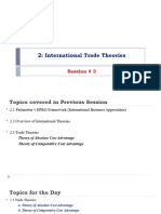 Session 3 Chapter 2 International Trade Theories