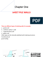 Chapter 1 - Sheet Pile