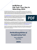 PerfectEssayWriterai Paraphrasing Tool Your Key To Effortless Rewriting 2024