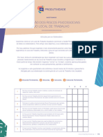 Questionário AVALIAÇÃO DOS RISCOS PSICOSSOCIAIS No Trabalho