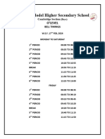 Bell Timings Feb, 2024