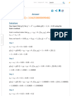 Euler's Method Calculator - Improved Euler Method Solver