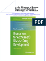 Full Chapter Biomarkers For Alzheimer S Disease Drug Development Methods in Molecular Biology 2785 Perneczky PDF