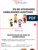 Atividades Habilidades Auditivas