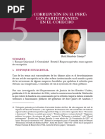 La Corrupción en El Perú Los Participantes en El Cohecho
