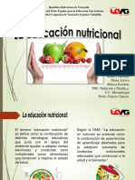 La Educacion Nutricional