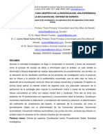 Valoración Del Resultado Científico de La Investigación. Una Experiencia Desde La Aplicación Del Criterio de Experto