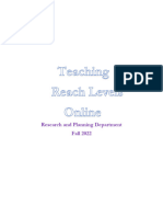 Teaching REACH Levels Online