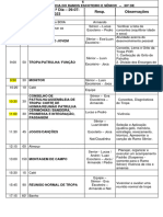 CURSO TÉCNICO RAMO ESCOTEIRO E SÊNIOR Programação