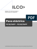 MANUAL DE PAVA 2-710-02088A-B6 Manual PE1821NPP-PE0821NPP