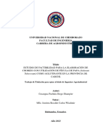 Universidad Nacional de Chimborazo Facultad de Ingenieria Carrera de Agroindustrias