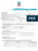 Undergraduate Application Form