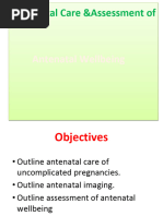 Antenatal Care &assessment of