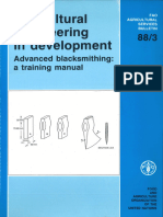 Agricultural Engineering in Development Advanced Blacksmithing A Training Manual Author J.B. Stokes