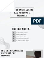 De Los Ingresos de Las Personas Morales