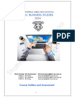 Stage 6 HSC Business Studies Assessment Booklet 2024