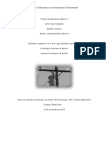 P.5 Ensayo de Resistencia de Aislamiento Del Transformador - 20221331