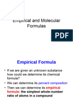 Empirical and Molecular Formulas