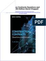 Full Chapter Construction Contracts Questions and Answers 4Th Edition David Chappell PDF