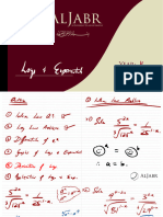 Lesson Notes - Logarithms and Exponentials