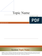 Topic Presentation Template