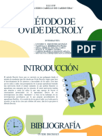 Metodo Decroly