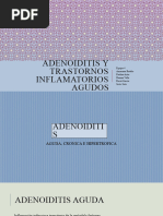 Adenoiditis y Trastornos Inflamatorios Agudos