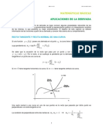 Aplicaciones de La Derivada