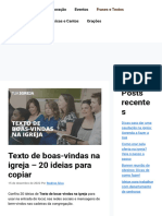 TextoDeBoas VindasNaIgreja 20IdeiasParaCopiar TuaIgreja 1709951407056