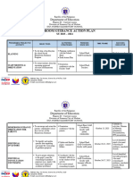 Homeroom Guidance Action Plan: Department of Education