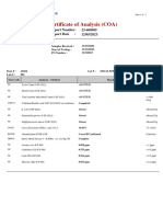 Cocoa Powder CoA