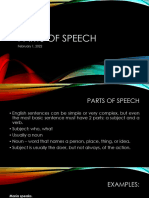 Parts of Speech