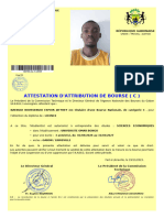 E02DCB Attestation Bourse