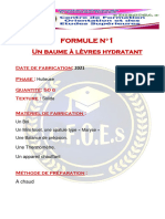 Formule 1 Baume Levres