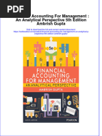 PDF Financial Accounting For Management An Analytical Perspective 5Th Edition Ambrish Gupta Ebook Full Chapter