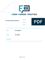 4.2 Finite State Machines Questions