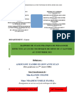 Rapport de Stage Amougou Zambo