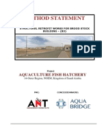 METHOD STATEMENT - Structural Retrofitting of Brood Stock Building B-3