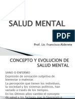 Concepto y Evolucion de Salud Mental Clase 1 2019