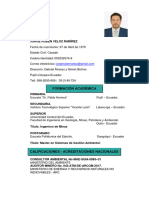 Jorge Ruben Veloz Ramírez: Formación Académica