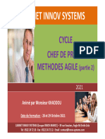 CYCLE CHEF DE PROJET METHODES AGILE (Partie 2)