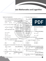 Basic Mathematics and Logarithm - PYQ Practice Sheet