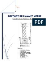 Rapport de L'avant Métré