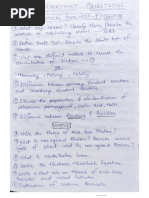 Pharm. Analysis 1st Semester Important Questions