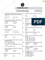 CHEMICAL BONDING - Practice Sheet - Ummeed 2023