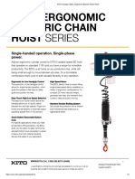 KITO Canada - EDCL Ergonomic Electric Chain Hoist