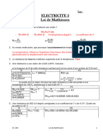 Exercices Loi de Matthiessen II 1-14 P